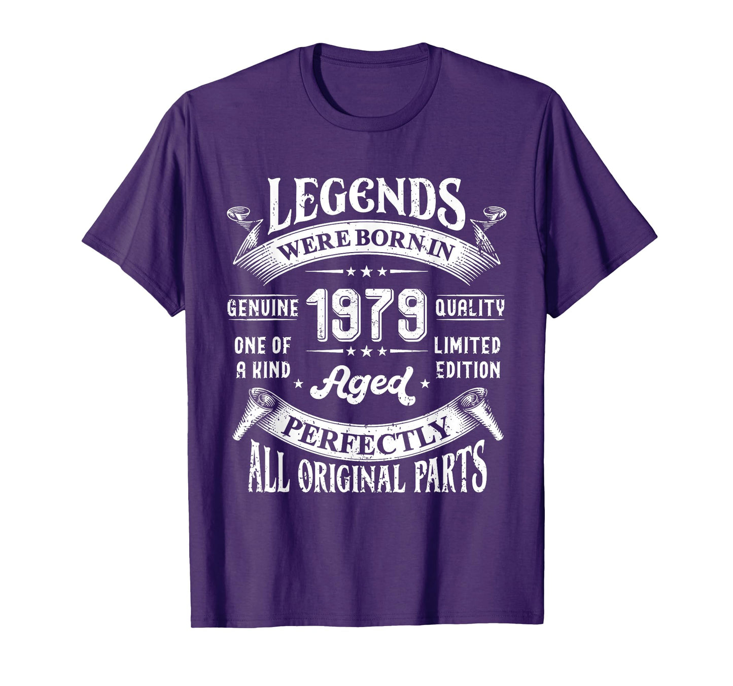 43Th Birthday Legends Born 1979 T-Shirt - Casual Everyday Wear Men Women - T-Shirt, Sweatshirt, Hoodie