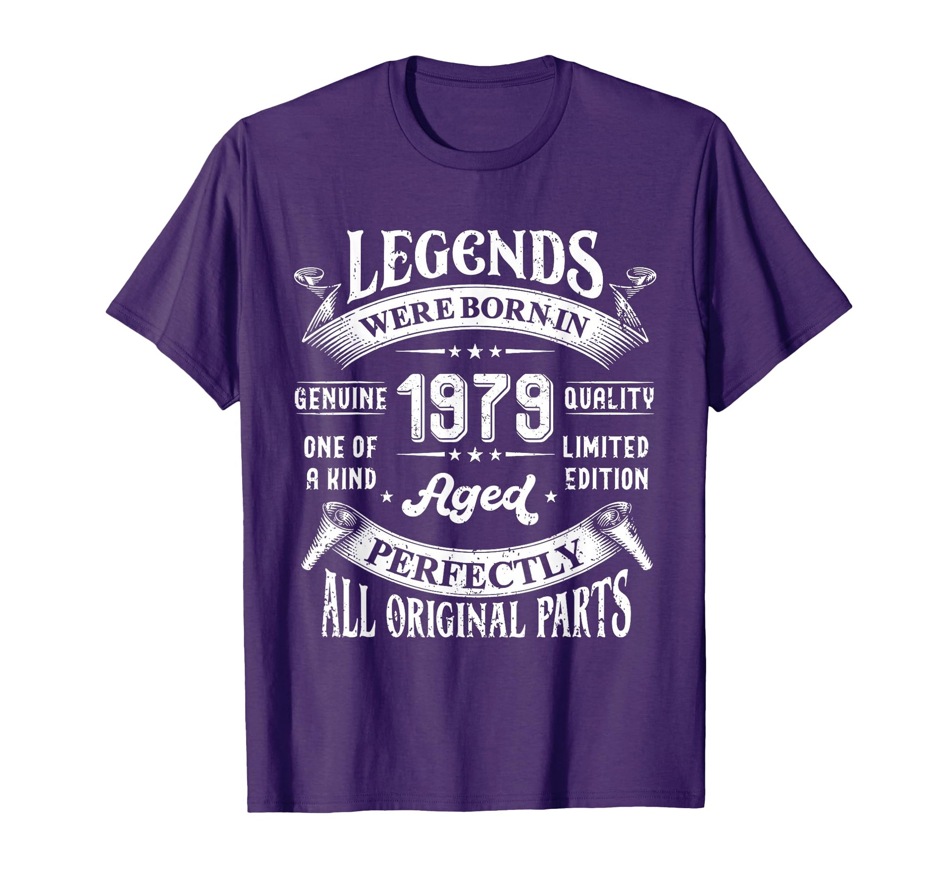 43Th Birthday Legends Born 1979 T-Shirt - Casual Everyday Wear Men Women - T-Shirt, Sweatshirt, Hoodie