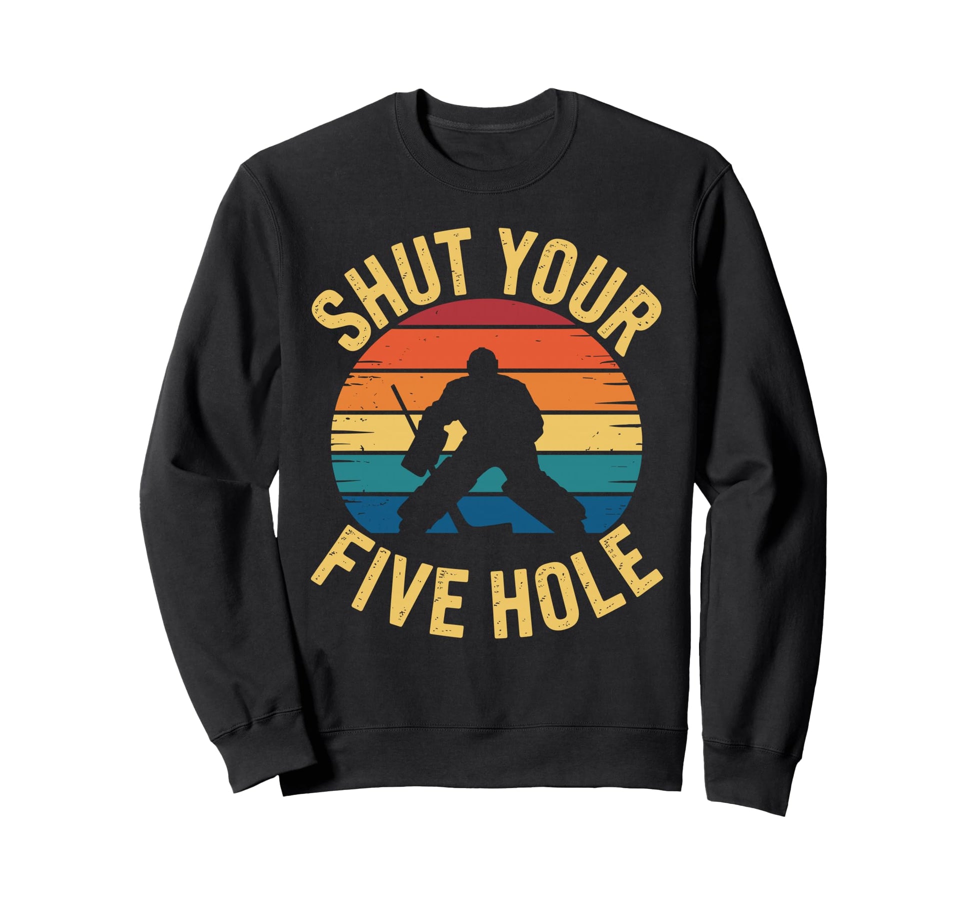 Funny Ice Hockey Goalie Art Ice Sweatshirt - Streetwear Style Men Women - T-Shirt, Sweatshirt, Hoodie