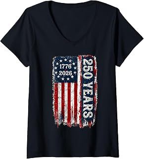 Women's America 250th Independence Day 250 Anniversary USA Flag V-Neck T-Shirt Unisex T-shirt, Sweatshirt, Hoodie, Long Sleeve Tee - T-Shirt, Sweatshirt, Hoodie