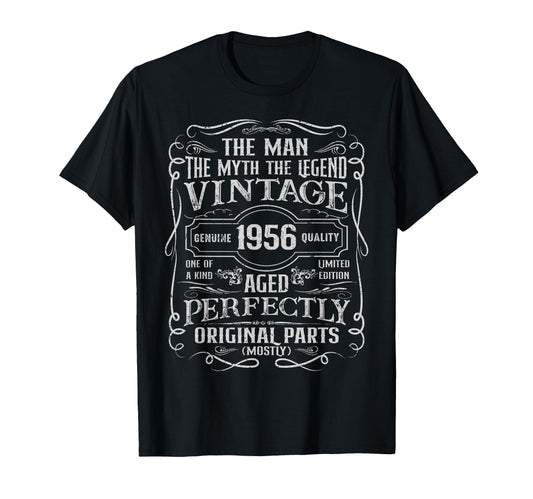 70 Year Old Gifts 1956 Myth Legend T-Shirt - Minimalist Print for Adults - T-Shirt, Sweatshirt, Hoodie