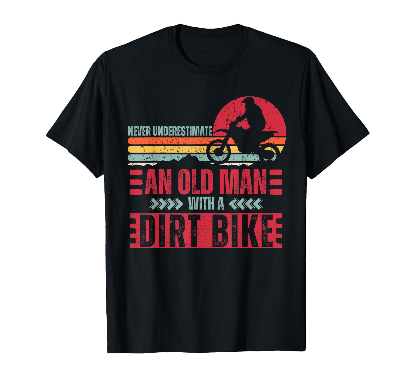 Dirt Bike Art Grandpa Dad Dirtbike T-Shirt - Fun Novelty Design Unisex - T-Shirt, Sweatshirt, Hoodie