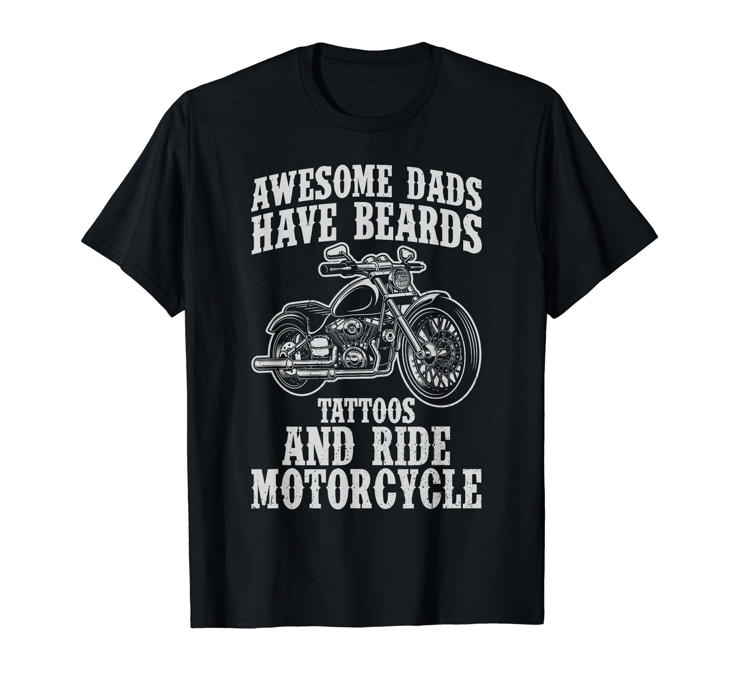 Awesome Dad Beard Tattoos And T-Shirt - Fun Novelty Design for Adults - T-Shirt, Sweatshirt, Hoodie