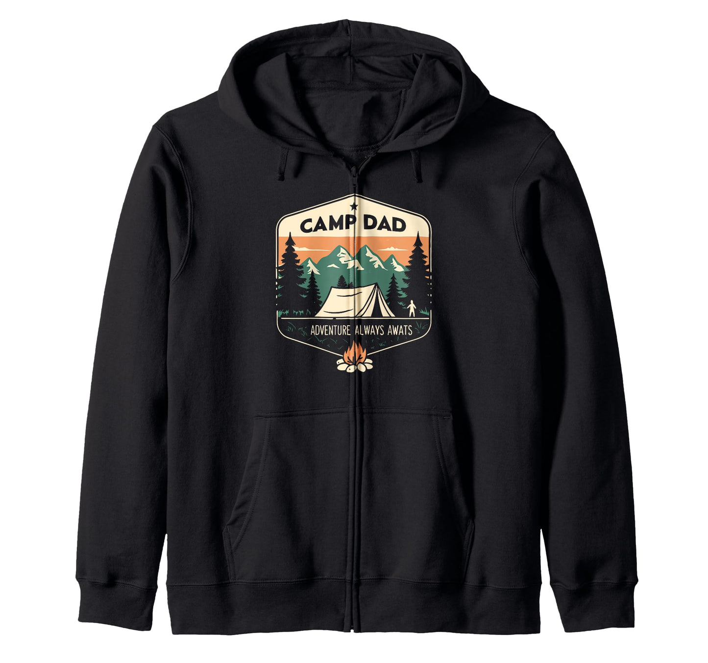Fathers Day Camping Outdoorsy Dads Hoodie - Unique Graphic Unisex - T-Shirt, Sweatshirt, Hoodie