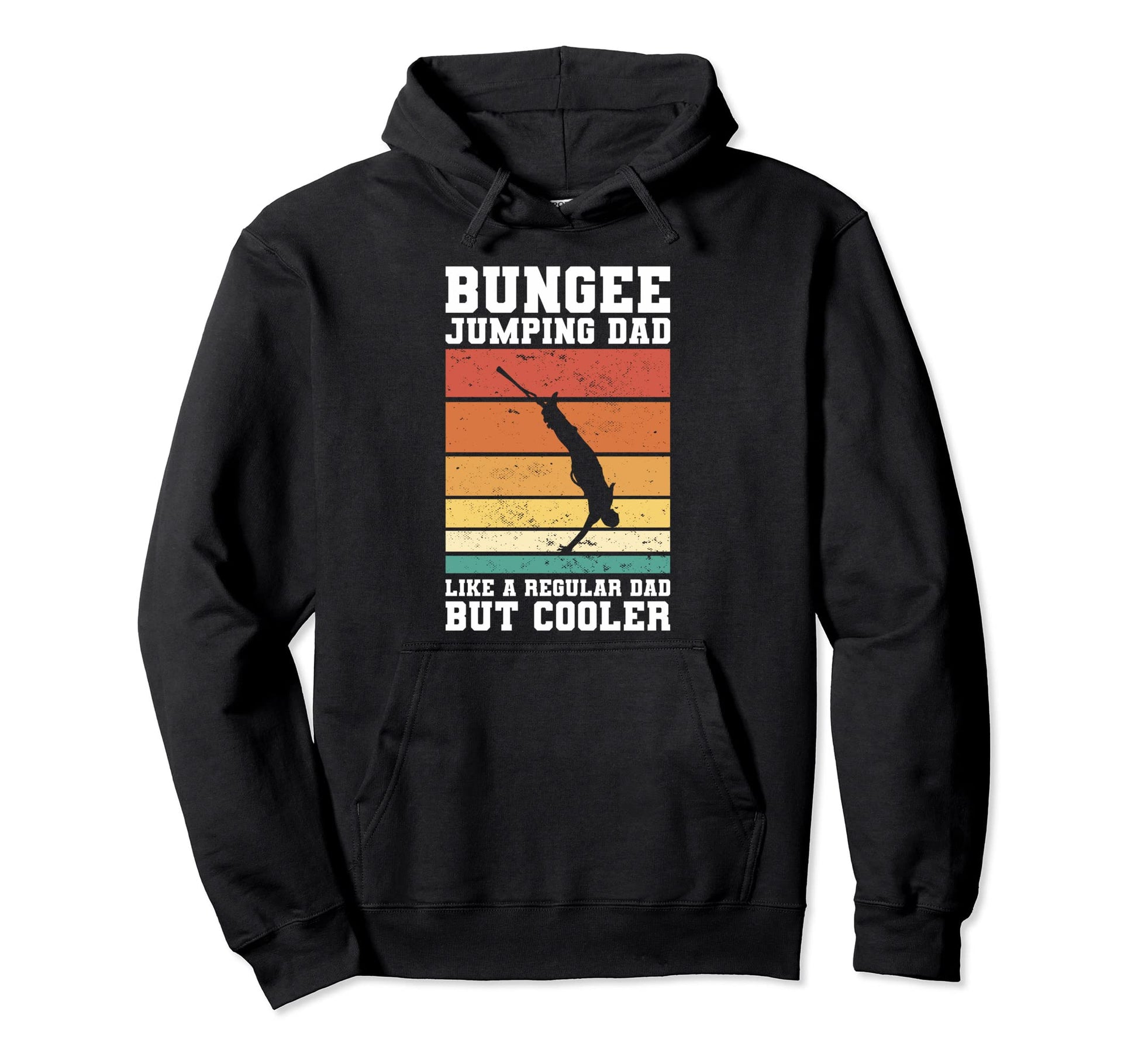 Bungee Jumping Dad Like Regular Dad Hoodie - Minimalist Print Men Women - T-Shirt, Sweatshirt, Hoodie