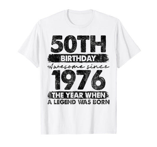 50 Year Old Gifts 1976 50Th T-Shirt - Fun Novelty Design for Adults - T-Shirt, Sweatshirt, Hoodie