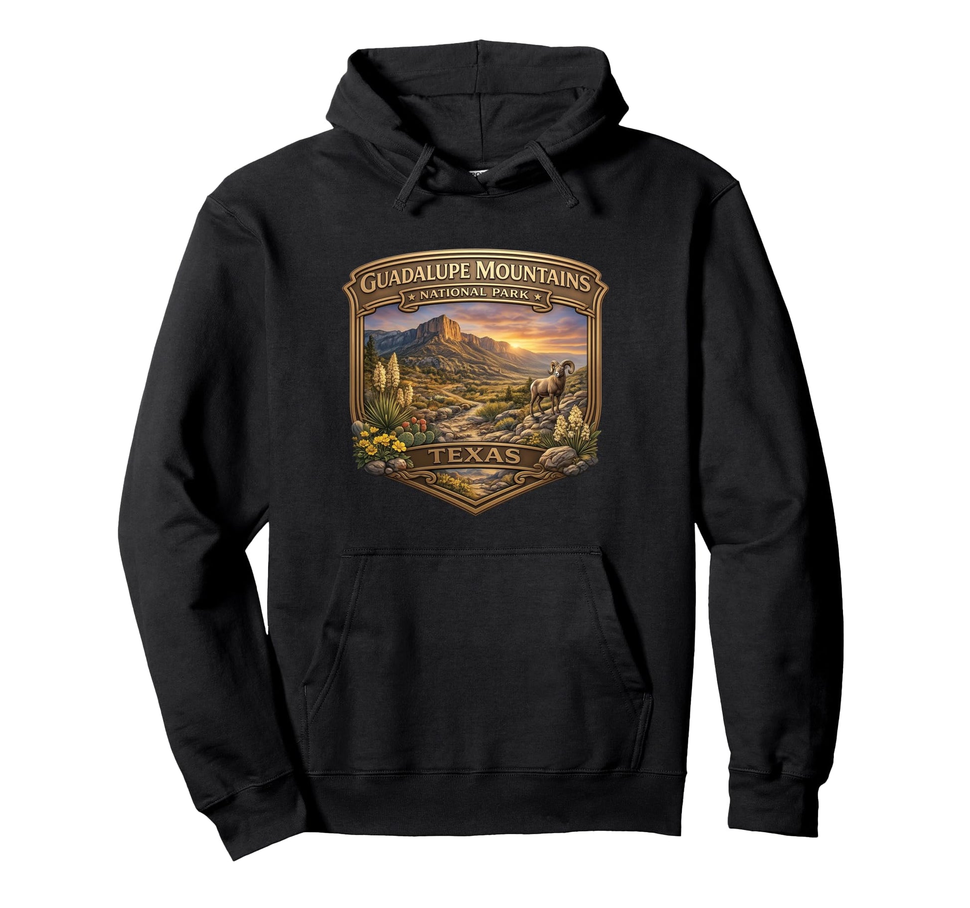 Guadalupe Mountains National Park Hoodie - Minimalist Print Men Women - T-Shirt, Sweatshirt, Hoodie