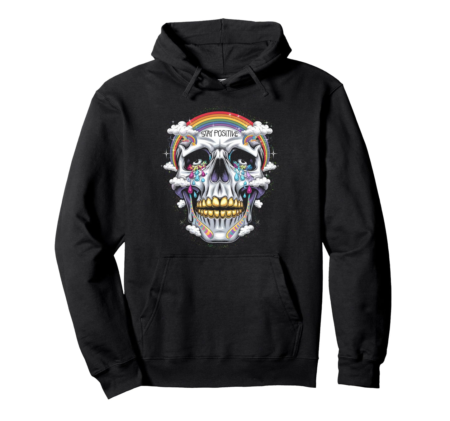 Gothic Mens Womens Tops Skeleton Meme Hoodie - Minimalist Print Unisex - T-Shirt, Sweatshirt, Hoodie