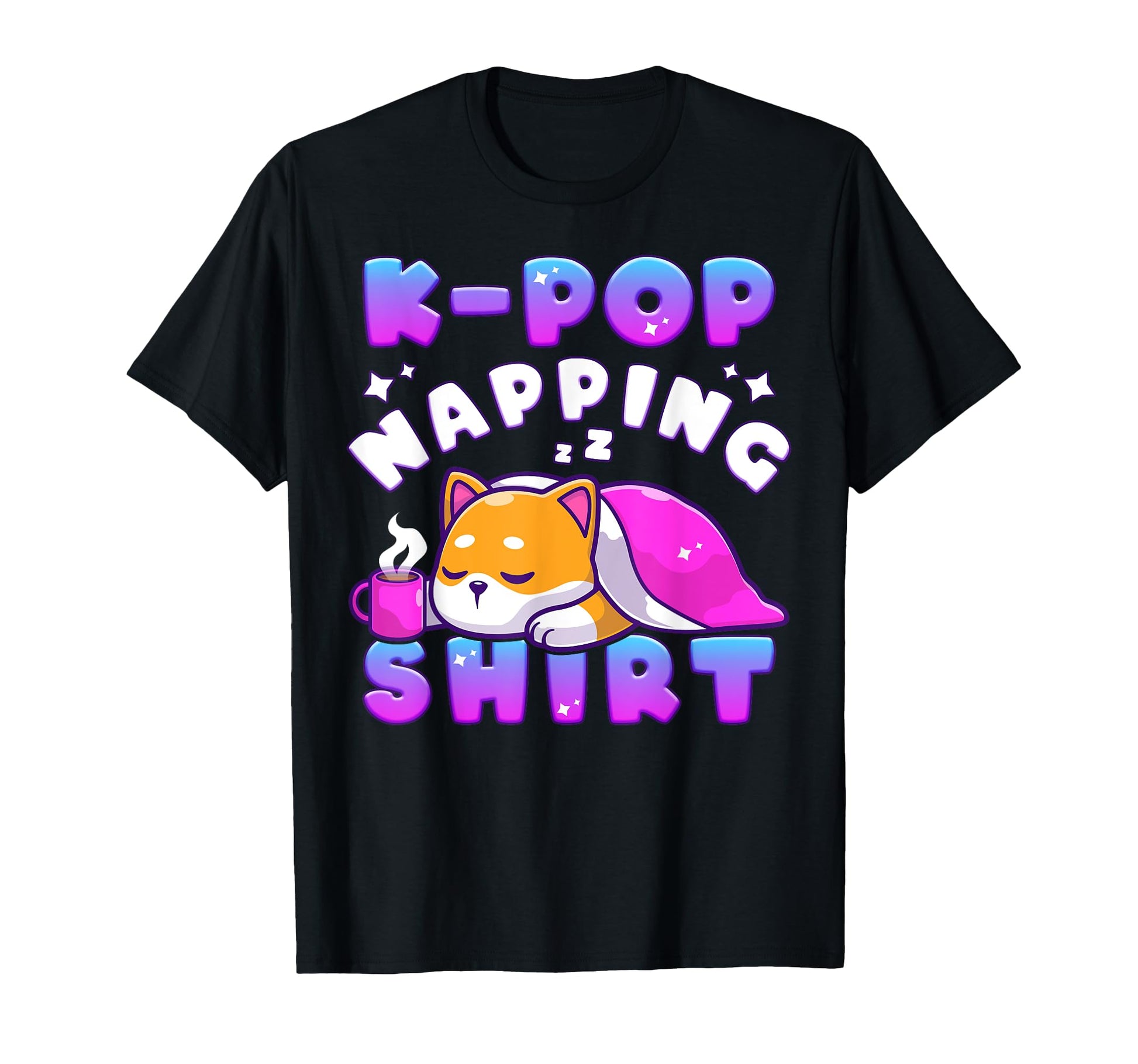 K Pop Music Sleeping Shiba Inu Dog K Pop T-Shirt - Unique Graphic Unisex - T-Shirt, Sweatshirt, Hoodie