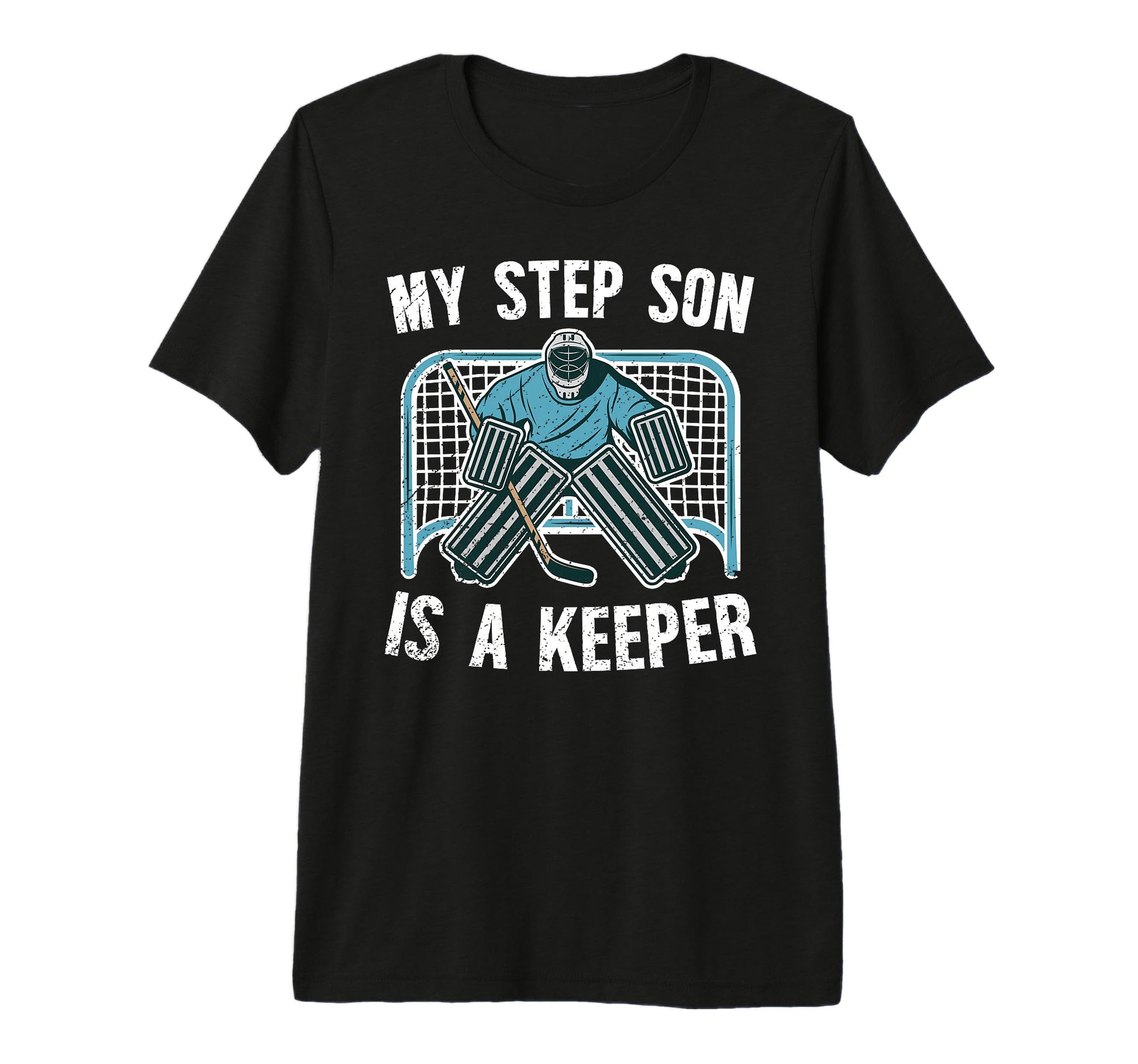 Mens Hockey Keeper Step Dad Hockey T-Shirt - Streetwear Style Unisex - T-Shirt, Sweatshirt, Hoodie