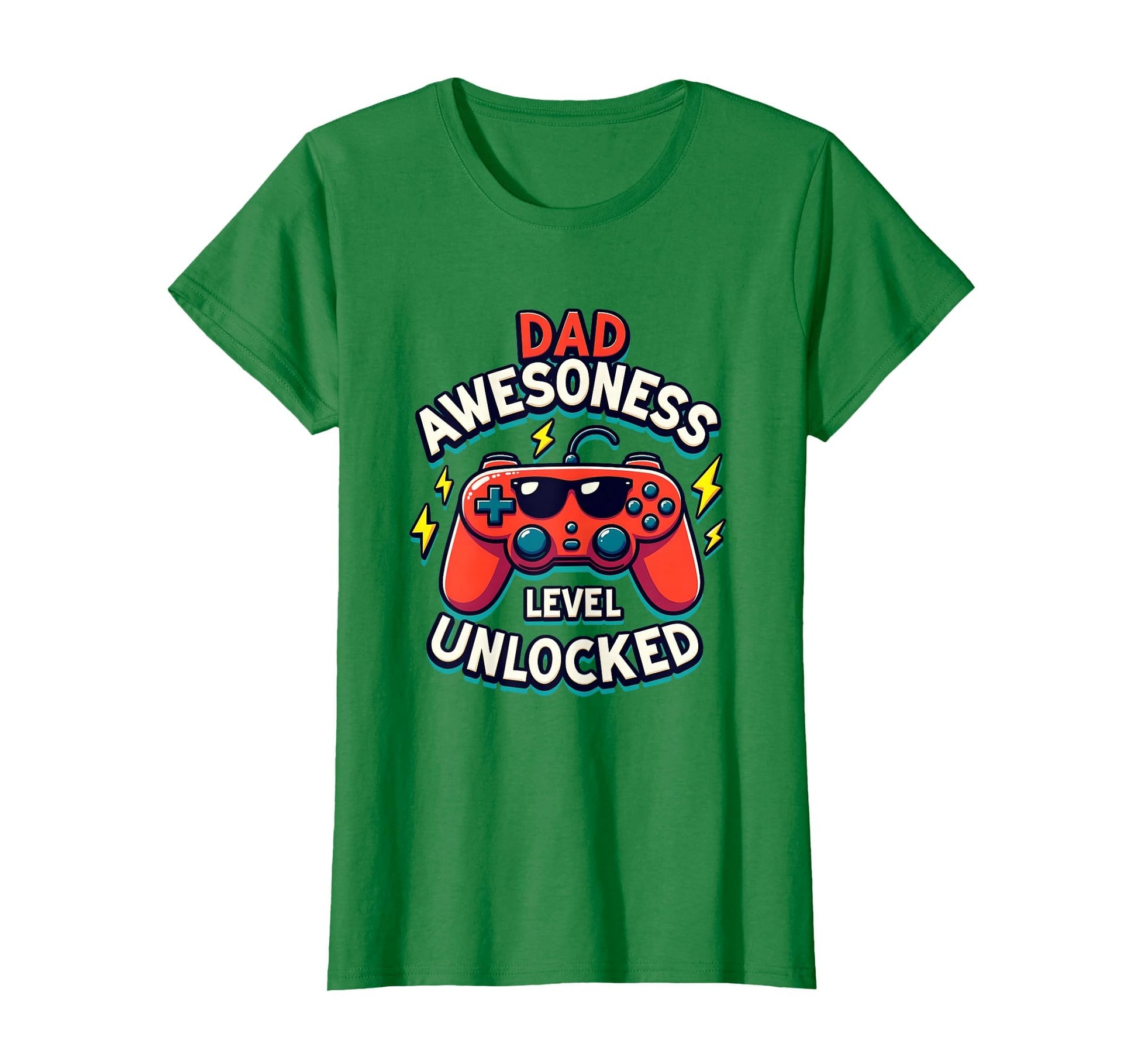 Dad Awesomeness Level Unlocked Rad Dad T-Shirt - Graphic Print for Adults - T-Shirt, Sweatshirt, Hoodie