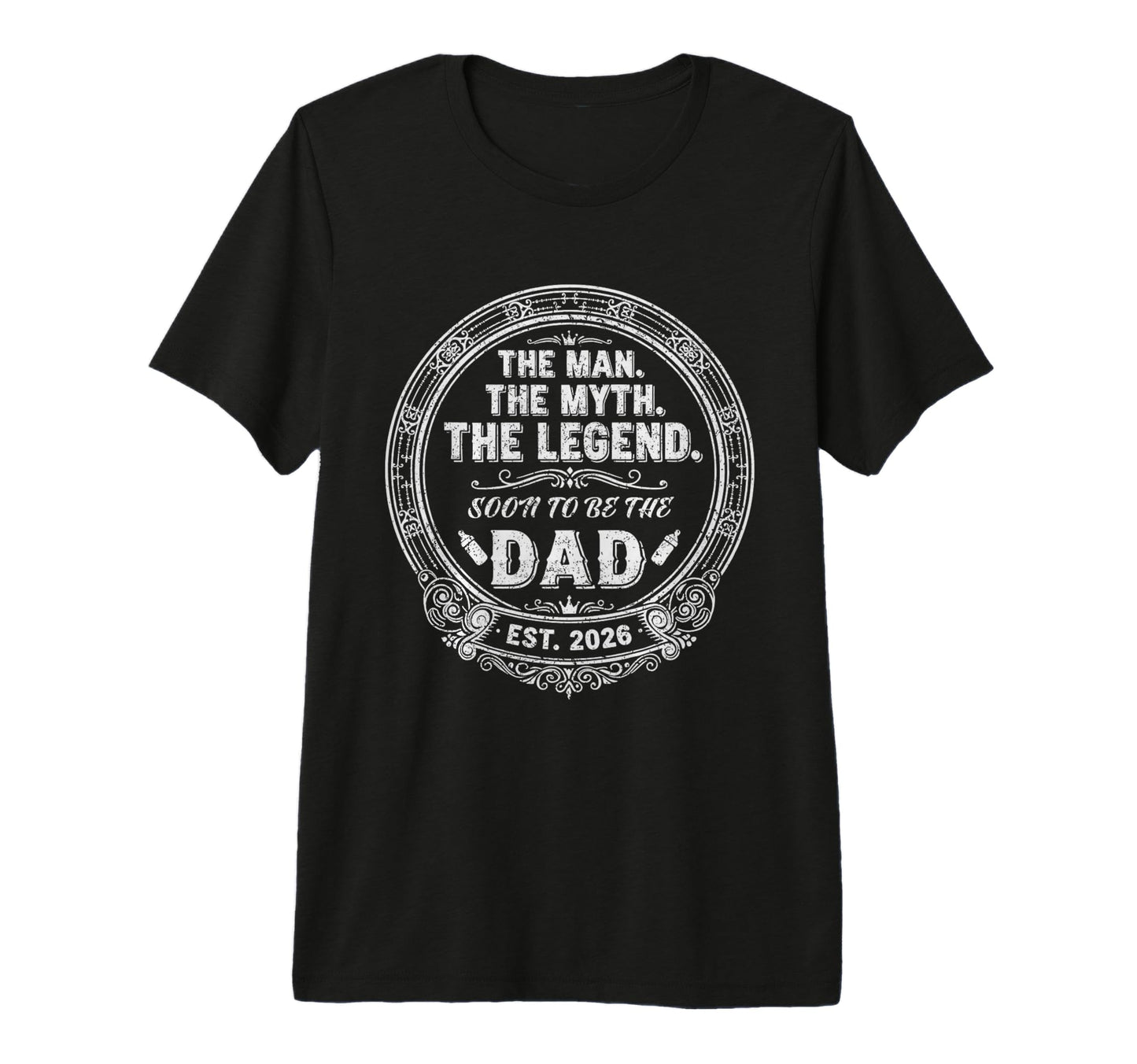 Myth Legend New Dad Est 2026 Daddy Tri T-Shirt - Fun Novelty Design Unisex - T-Shirt, Sweatshirt, Hoodie