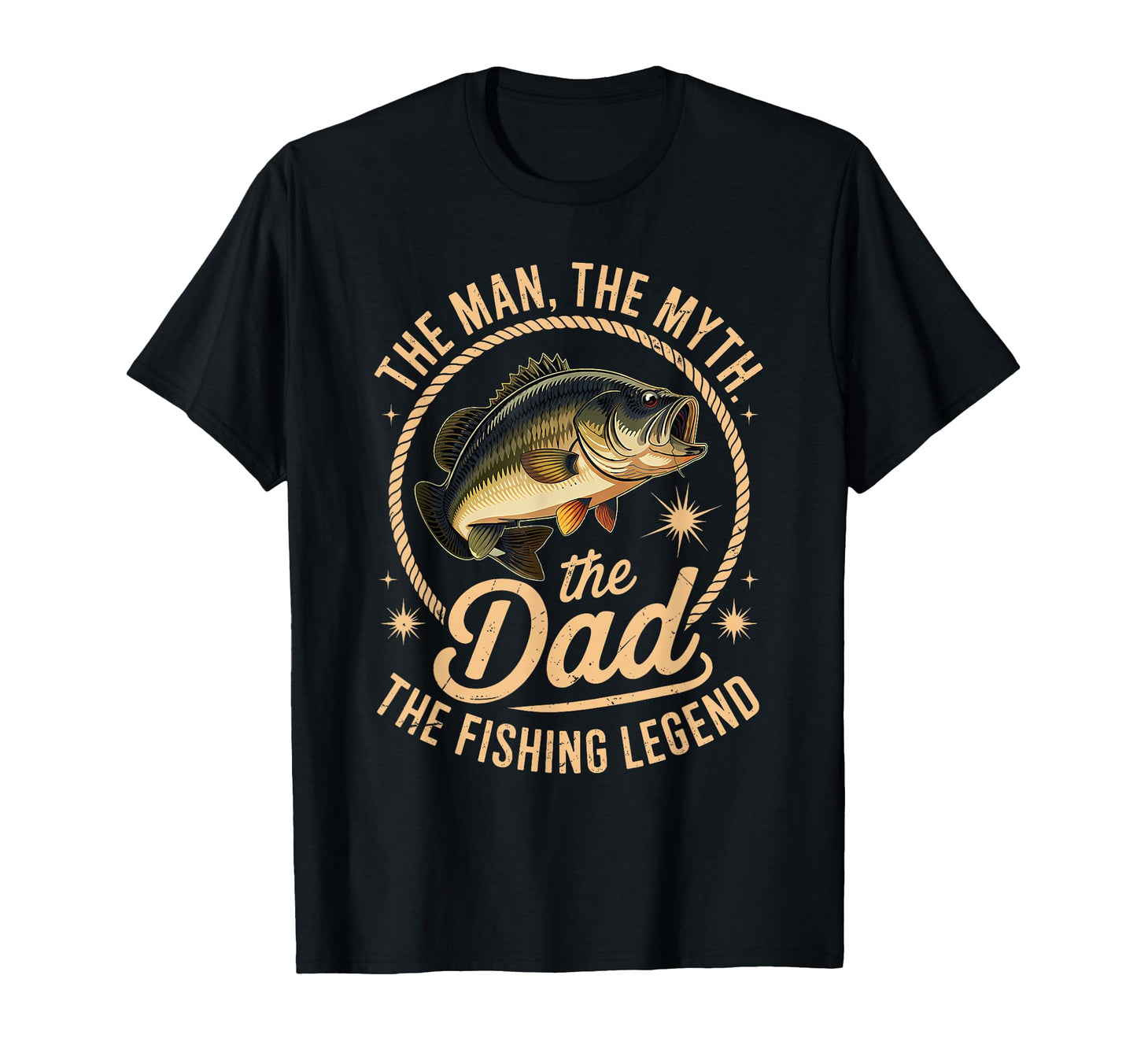 Myth Dad Fishing Legend Fathers Day T-Shirt - Graphic Print Men Women - T-Shirt, Sweatshirt, Hoodie