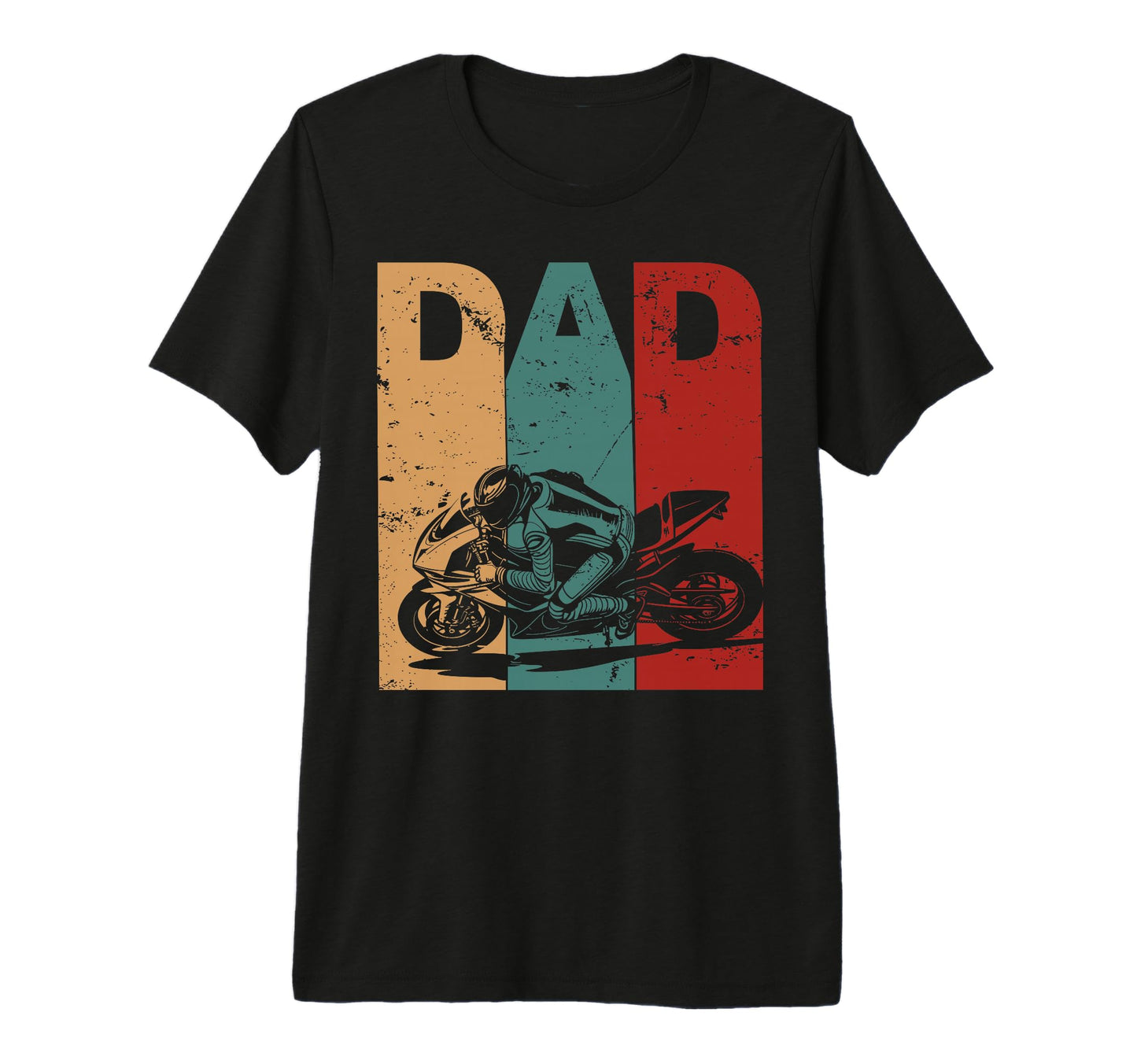 Sport Bike Dad Fathers Day Motorcycle Biker T-Shirt - Graphic Print Unisex - T-Shirt, Sweatshirt, Hoodie