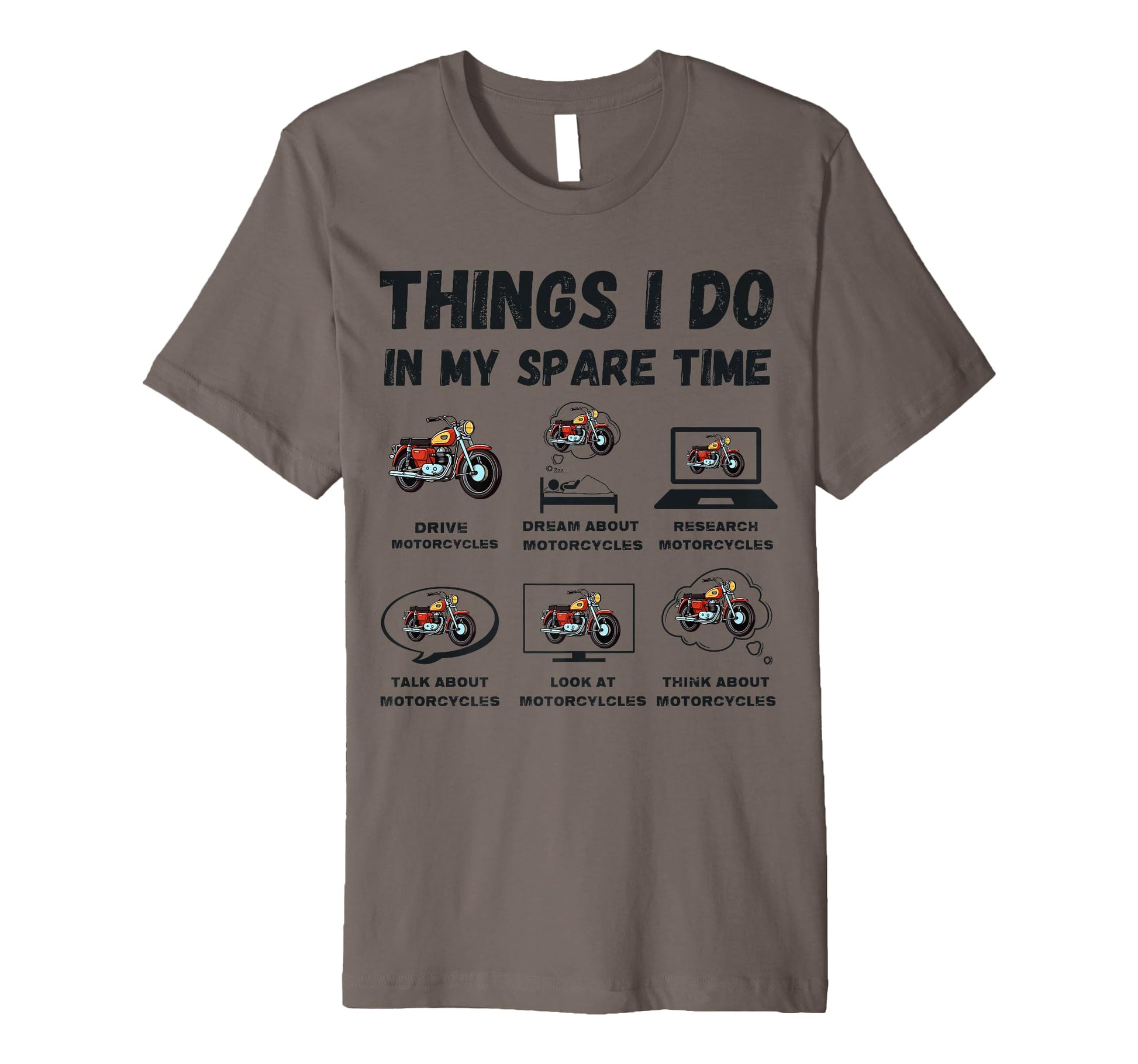 Dad To Be Gift Motorcycle Things I Do T-Shirt - Fun Novelty Design Unisex - T-Shirt, Sweatshirt, Hoodie