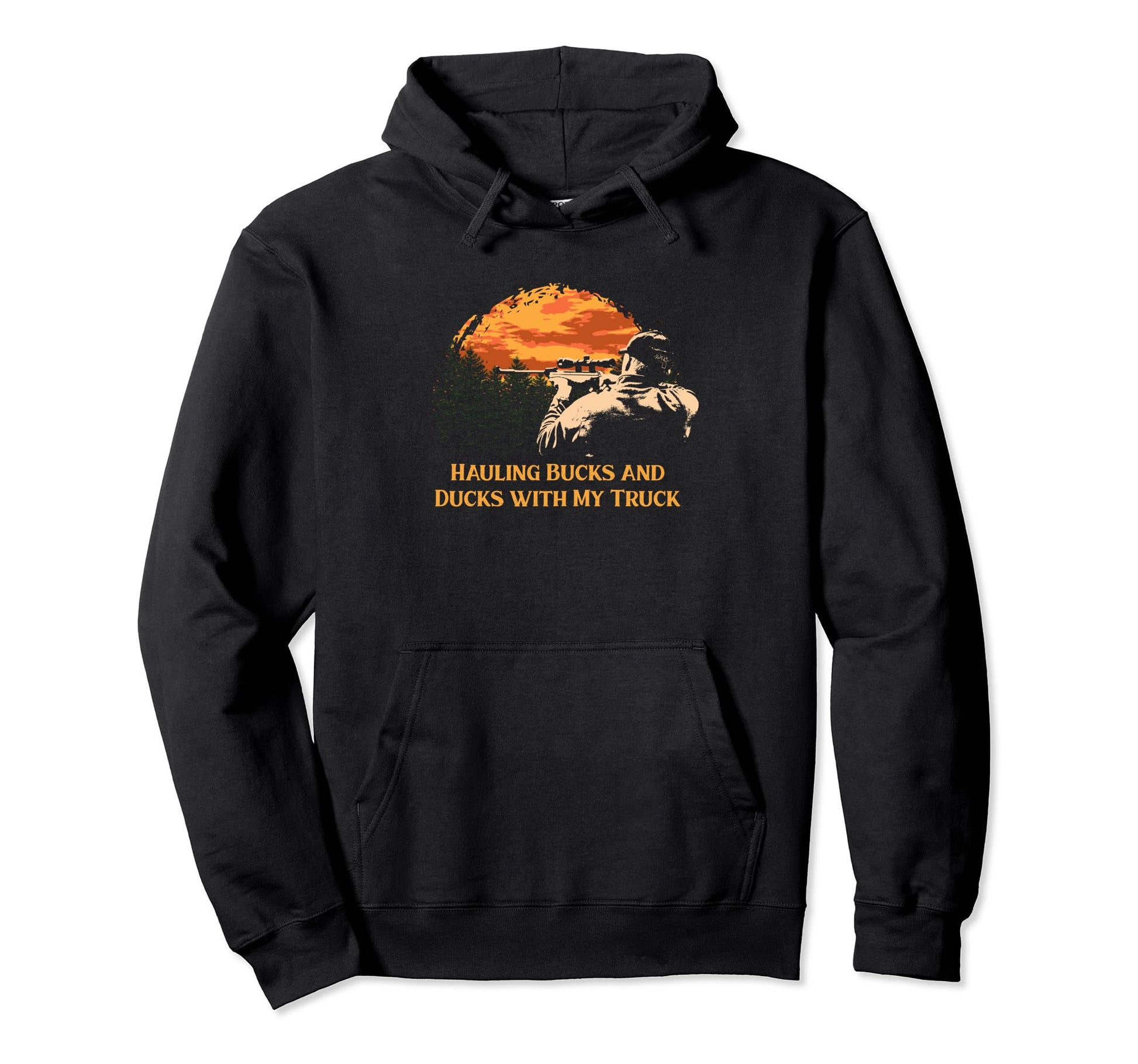 Bucks And Ducks Truck Hunting Dad Hoodie - Unique Graphic for Adults - T-Shirt, Sweatshirt, Hoodie