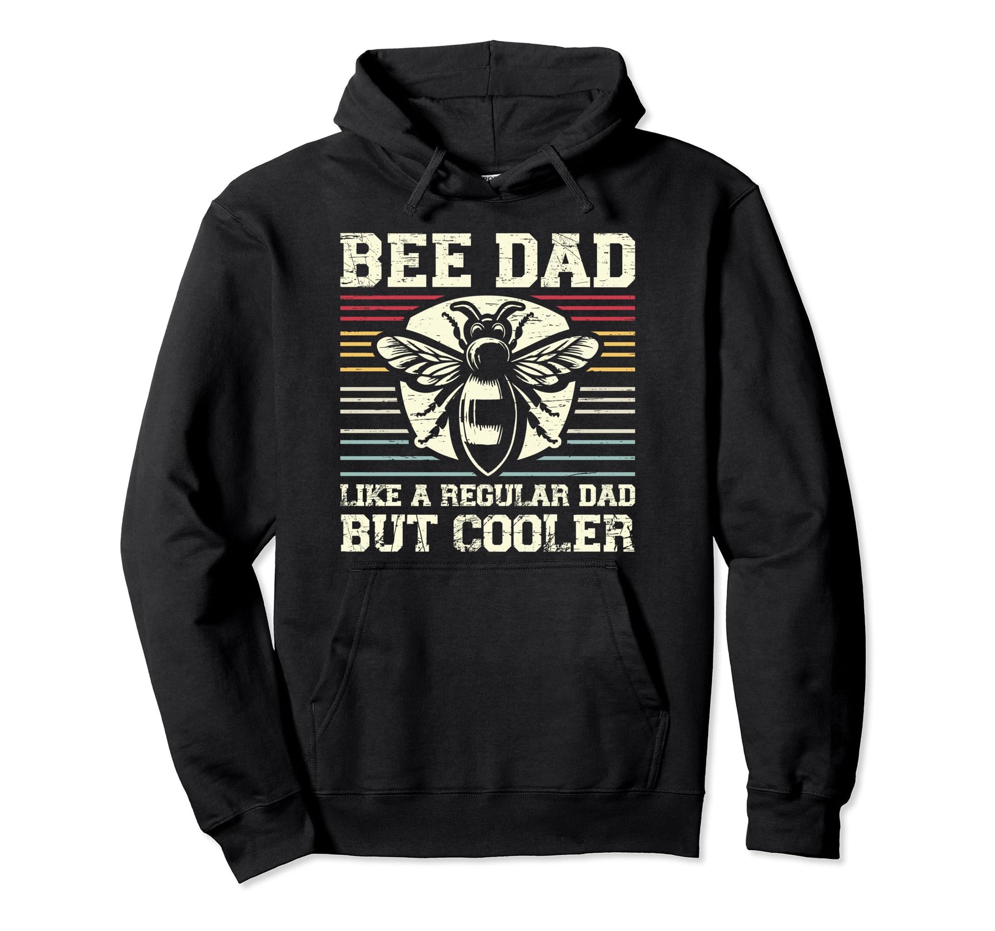 Bee Dad Like Regular Dad But Cooler Hoodie - Minimalist Print Men Women - T-Shirt, Sweatshirt, Hoodie