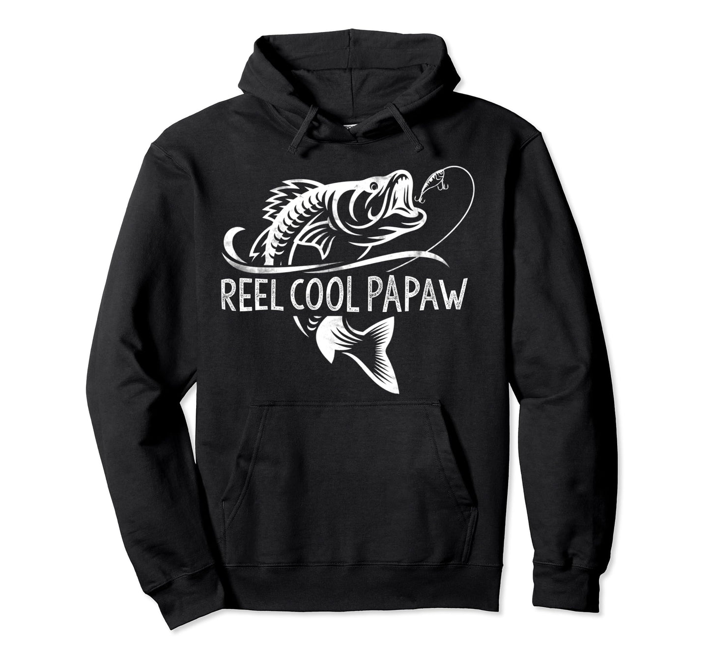 Papaw Reel Fishing Fisher Funny Fishing Hoodie - Minimalist Print Unisex - T-Shirt, Sweatshirt, Hoodie