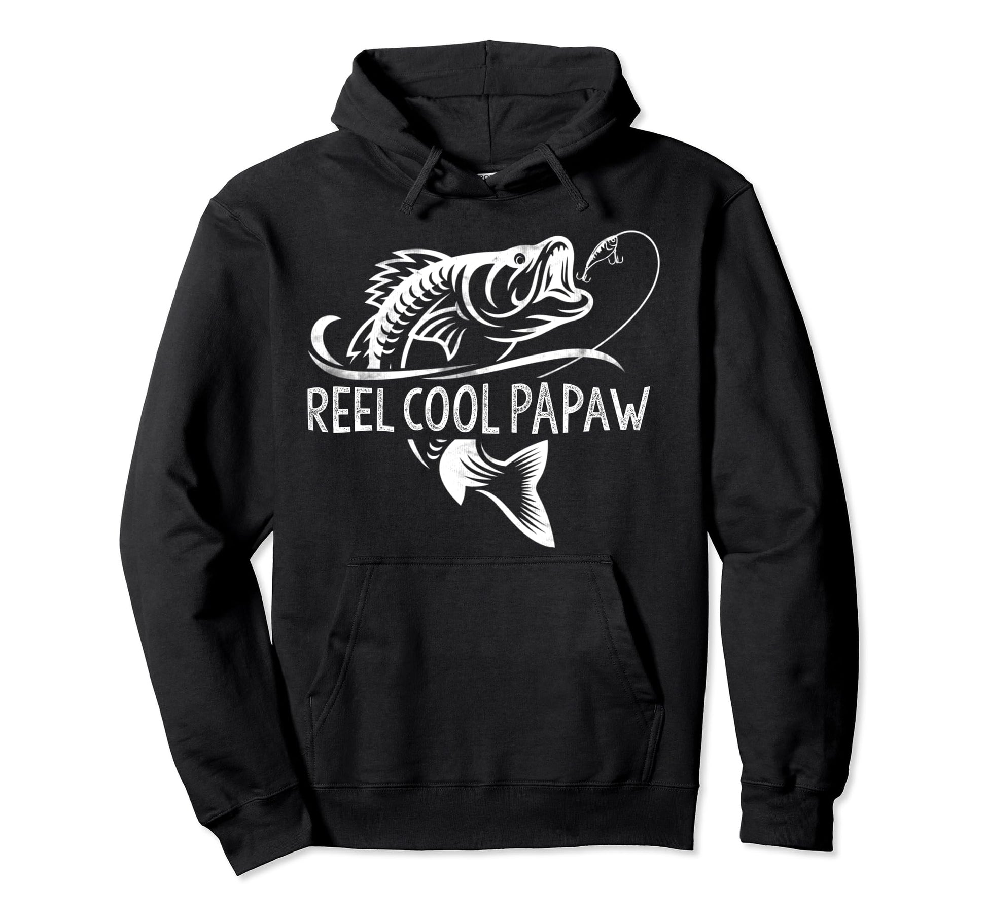 Papaw Reel Fishing Fisher Funny Fishing Hoodie - Minimalist Print Unisex - T-Shirt, Sweatshirt, Hoodie