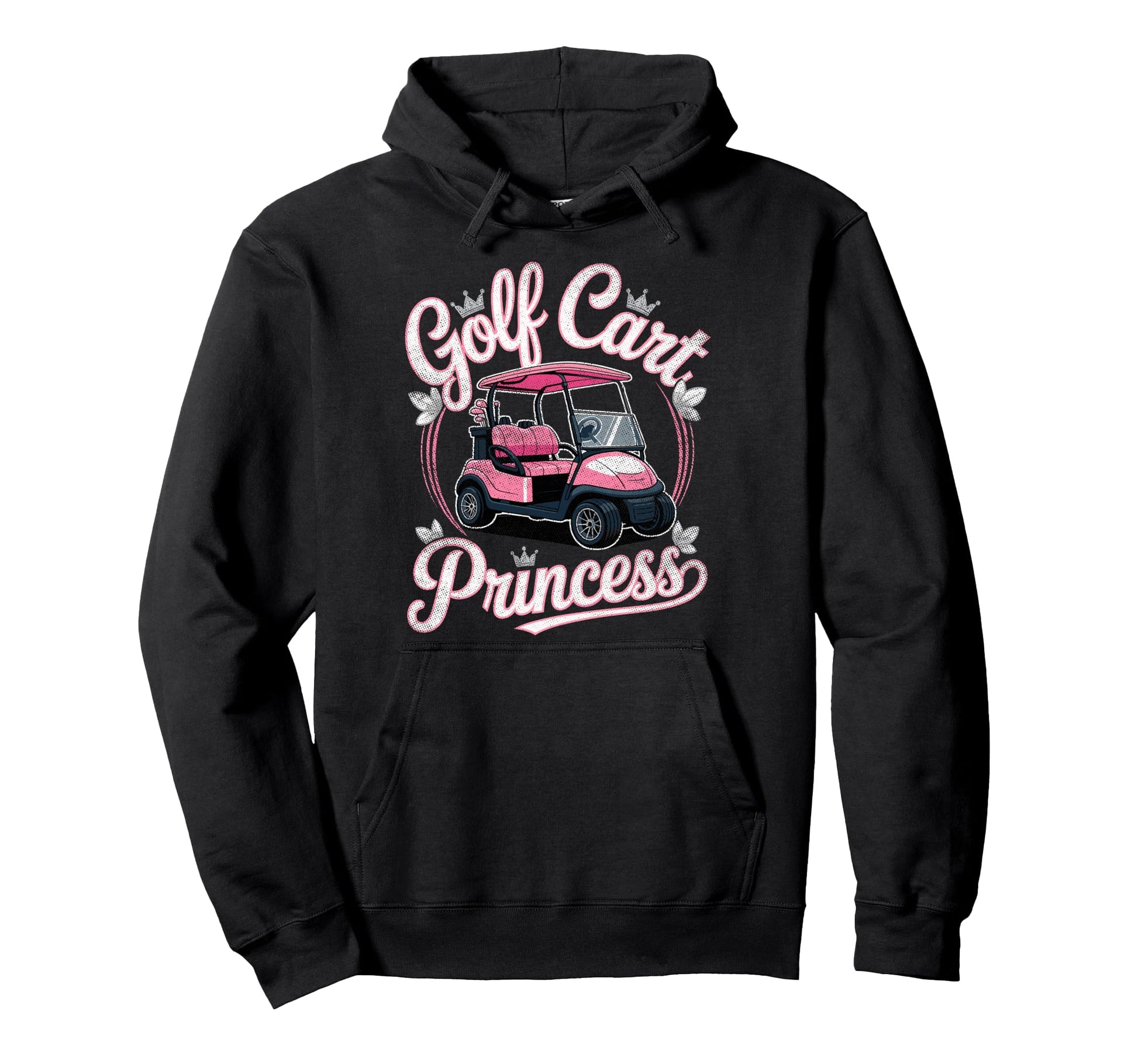 Golf Cart Princess Golfing Golfer Male Hoodie - Minimalist Print Unisex - T-Shirt, Sweatshirt, Hoodie