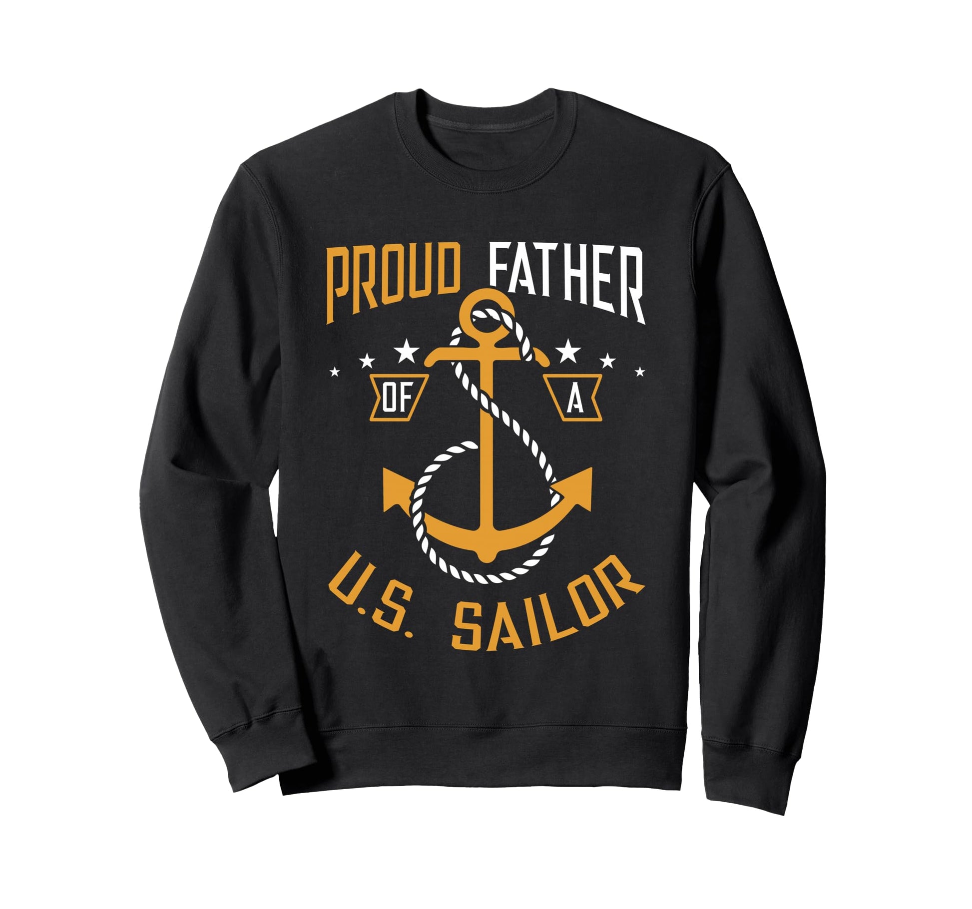 Proud Father Us Sailor Anchor Sweatshirt - Graphic Print for Adults - T-Shirt, Sweatshirt, Hoodie