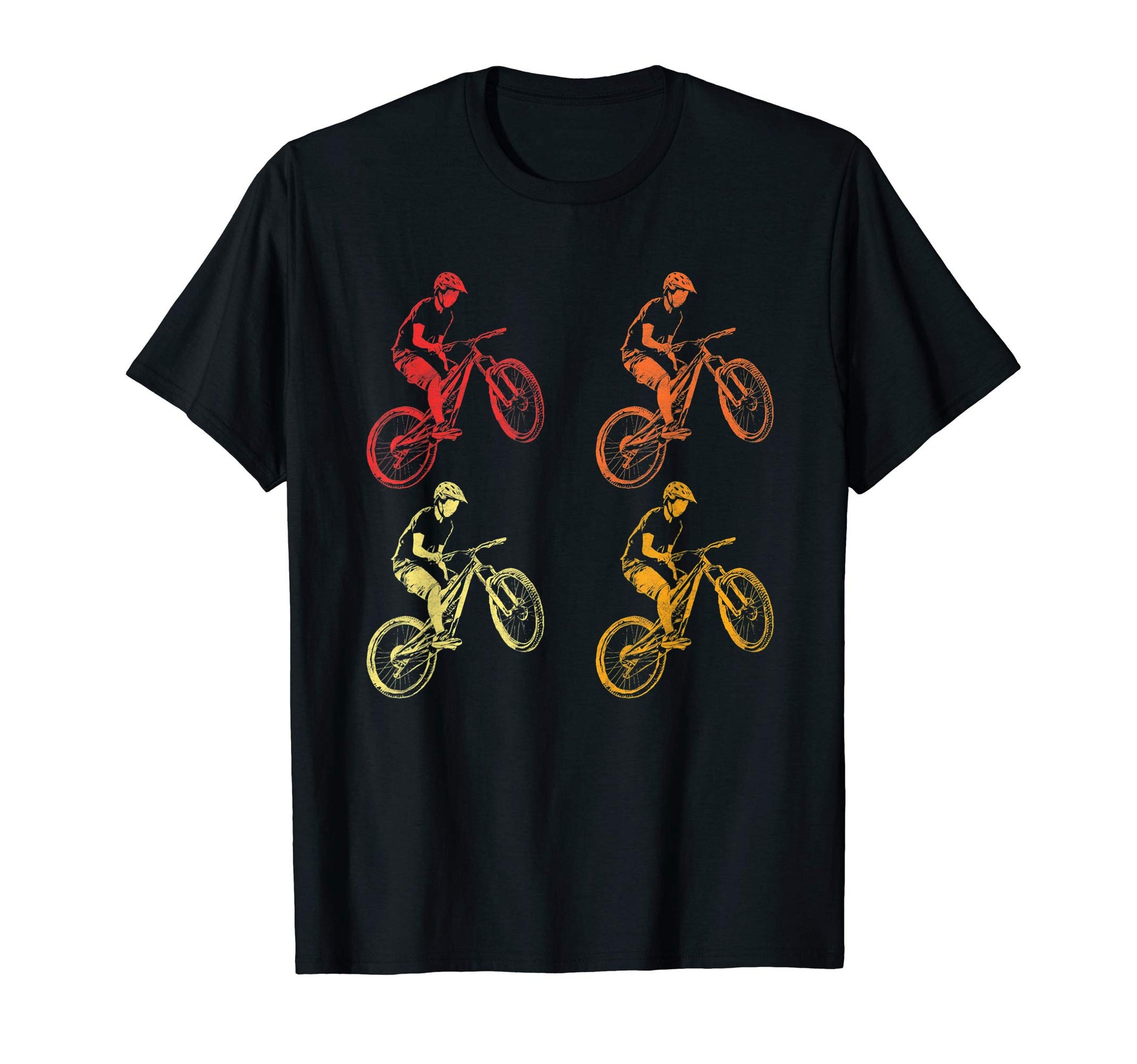 Mountain Biking 80S Pop Art Artistic T-Shirt - Minimalist Print for Adults - T-Shirt, Sweatshirt, Hoodie