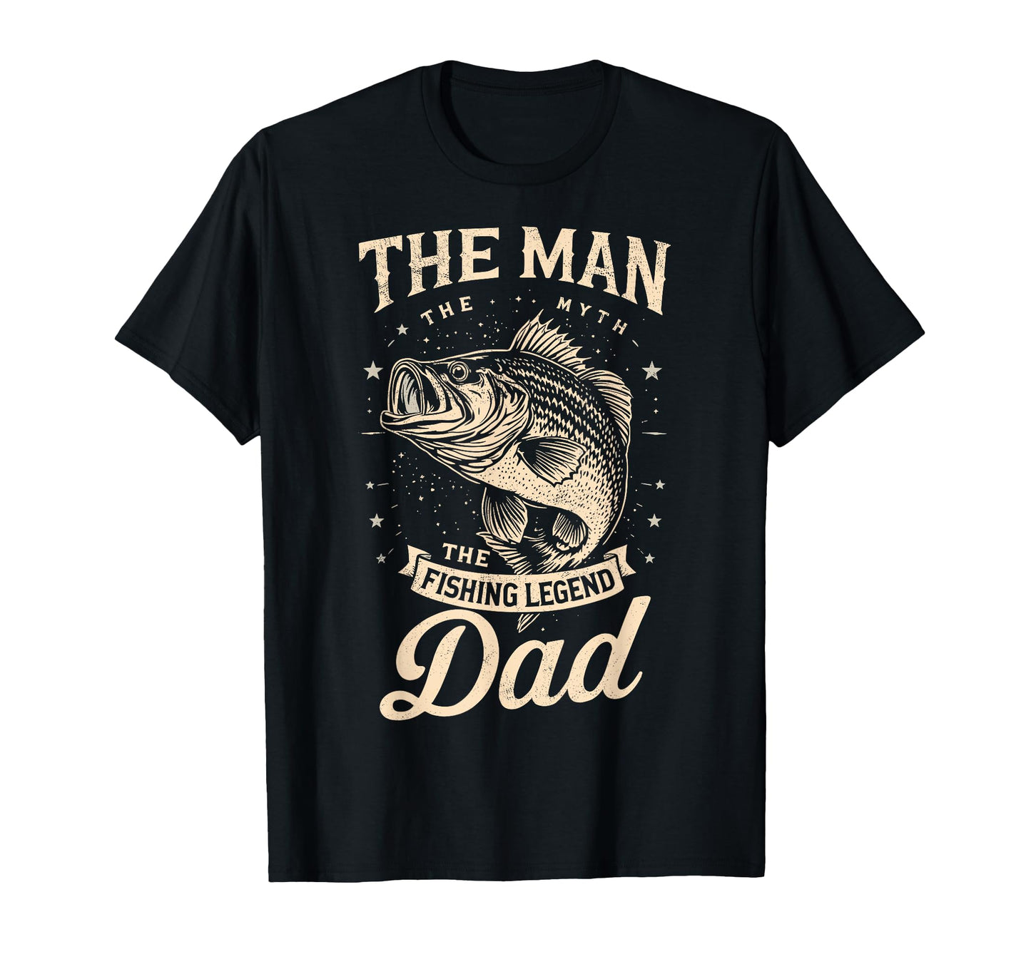 Myth Fishing Legend Dad Fish Fan T-Shirt - Minimalist Print Unisex - T-Shirt, Sweatshirt, Hoodie