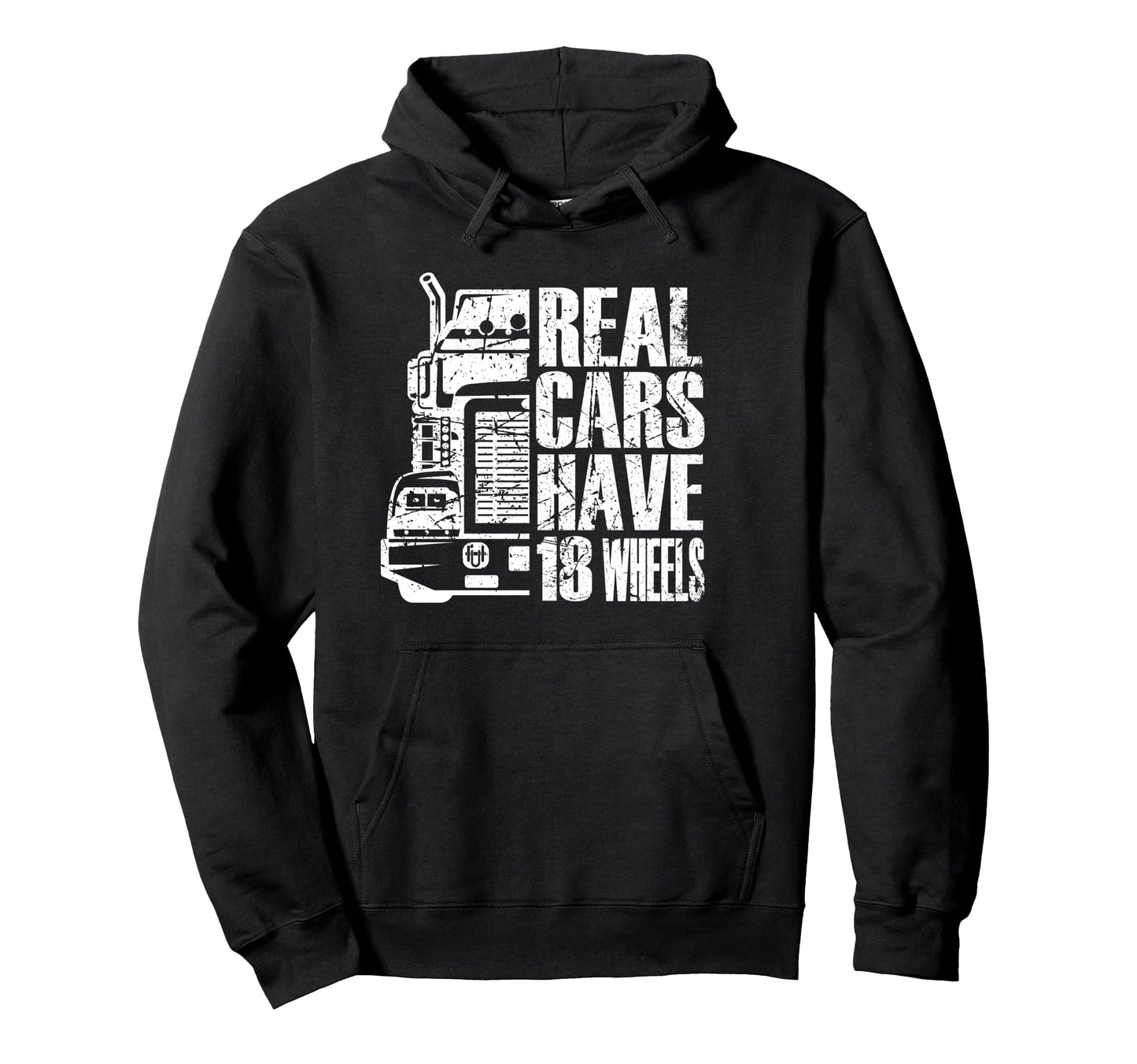 Funny Trucks Trucker Semi Truck Hoodie - Fun Novelty Design for Adults - T-Shirt, Sweatshirt, Hoodie