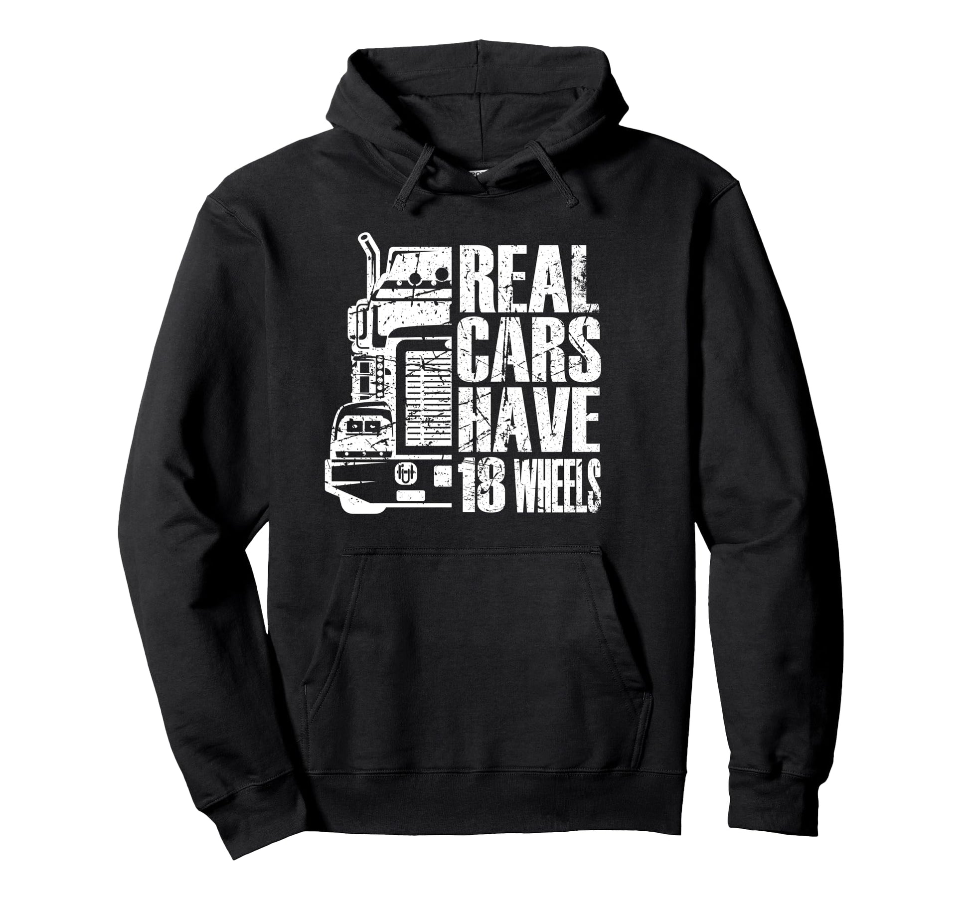 Funny Trucks Trucker Semi Truck Hoodie - Fun Novelty Design for Adults - T-Shirt, Sweatshirt, Hoodie