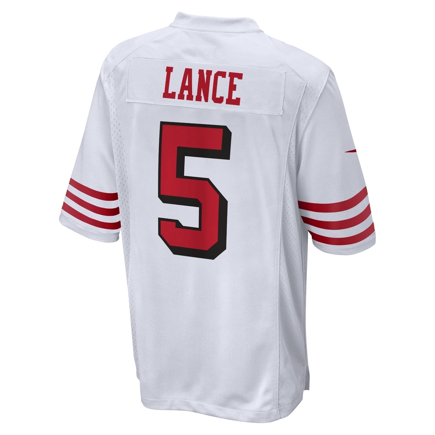 Trey Lance San Francisco 49ers Alternate Game Jersey - White football jersey product view 3