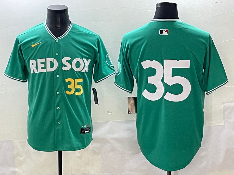 Men's Boston Red Sox Garrett Crochet Green 2025 City Connect Limited Player Jersey baseball jersey product view 1