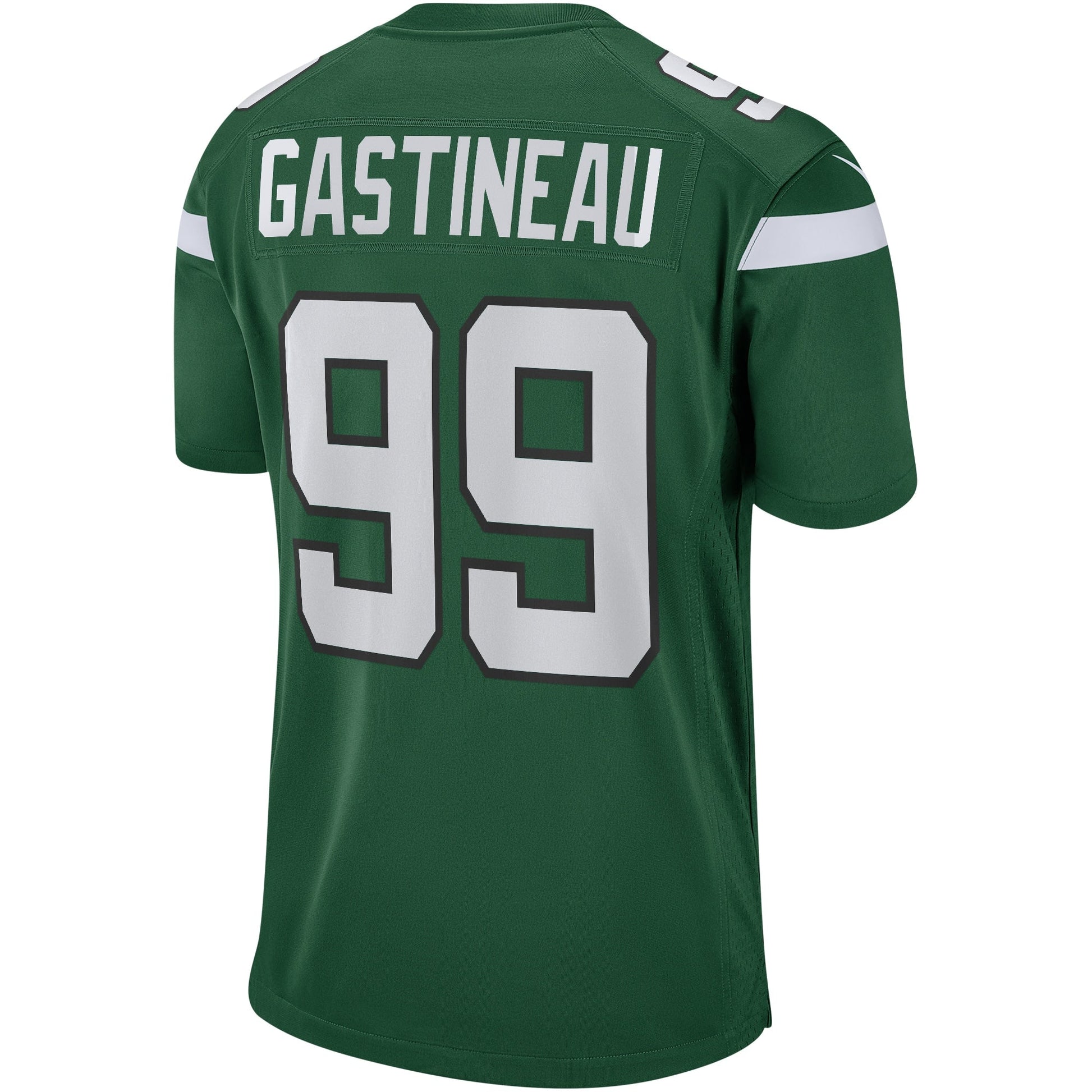 Mark Gastineau New York Jets Game Retired Jersey - Gotham Green football jersey product view 3