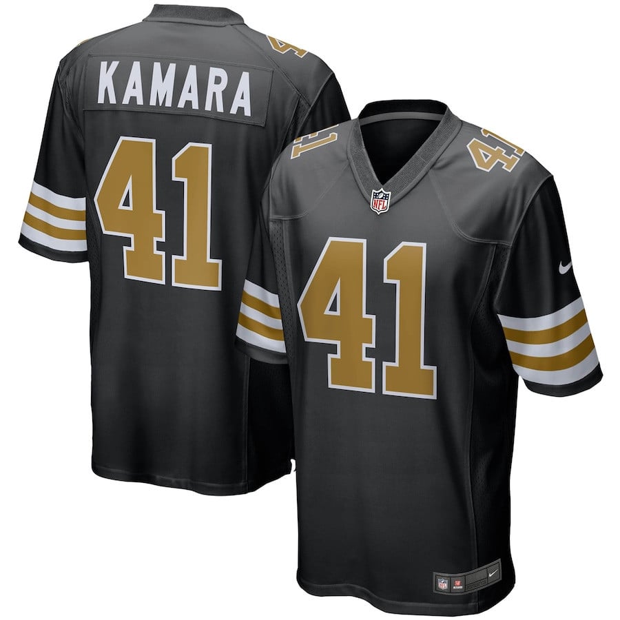 Alvin Kamara #41 New Orleans Saint Game Jersey - Men's - National Football League 2024 football jersey product view 1