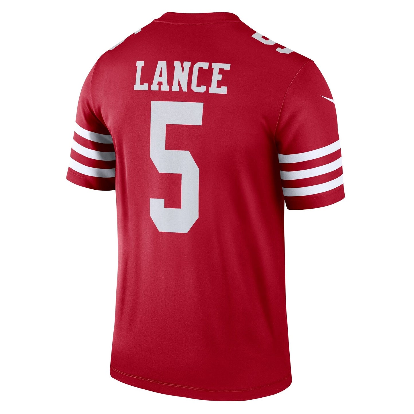 Trey Lance San Francisco 49ers Legend Jersey - Scarlet football jersey product view 3