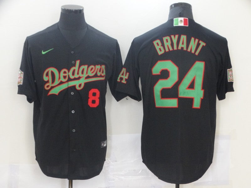 Men's Los Angeles Dodgers Kris Bryant -24 Black Stitched Jersey basketball jersey product view 1