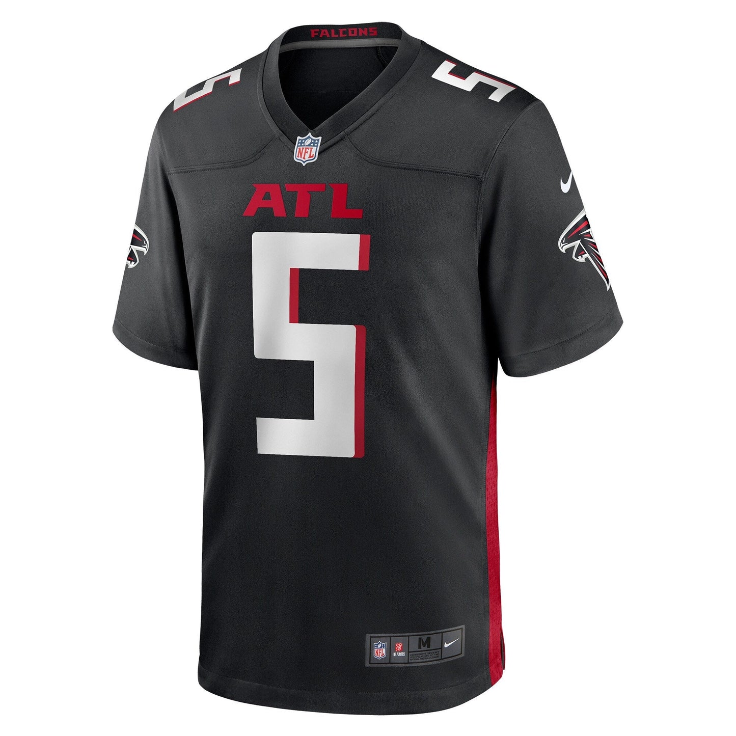 Drake London Atlanta Falcons Game Jersey - Black football jersey product view 2