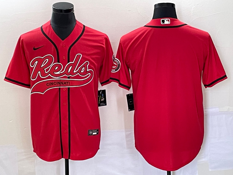 Men's Cincinnati Reds Red Replica Blank Jersey Joint Edition baseball jersey product view 1