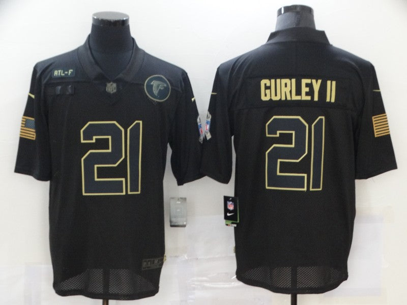 Men's Atlanta Falcons Todd Gurley II #21 Black Game Jersey1 football jersey product view 1
