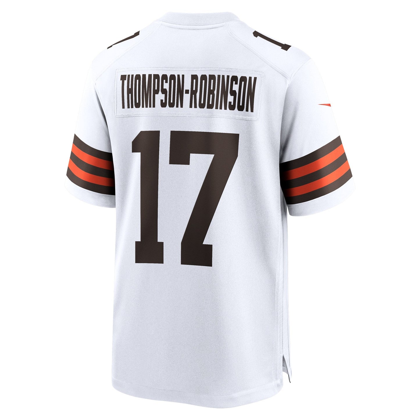 Dorian Thompson-Robinson Cleveland Browns Game Jersey - White football jersey product view 3