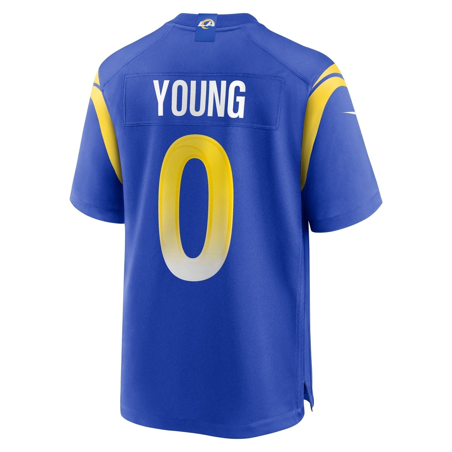 Byron Young Los Angeles Rams Home Game Jersey - Royal football jersey product view 3