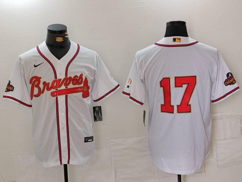 Men's Atlanta Braves Danny Bautista White Limited Player Jersey baseball jersey product view 1