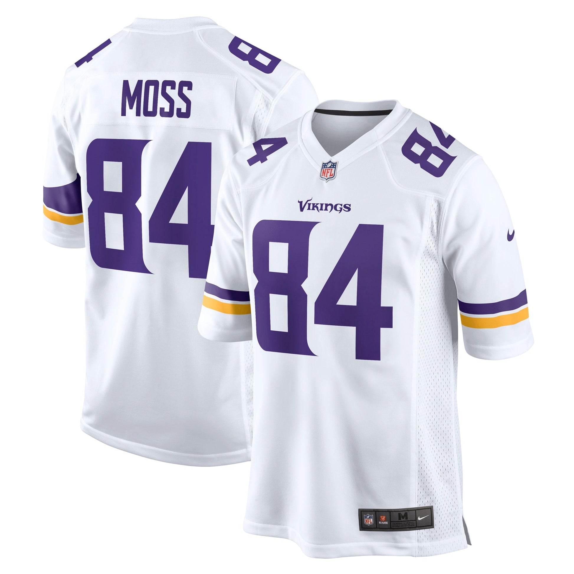 Randy Moss Minnesota Vikings Retired Game Jersey - White football jersey product view 1