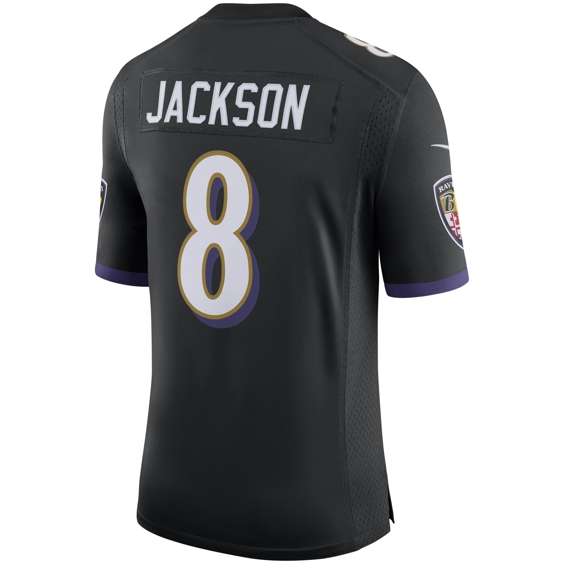 Lamar Jackson Baltimore Ravens Speed Machine Limited Jersey - Black football jersey product view 3