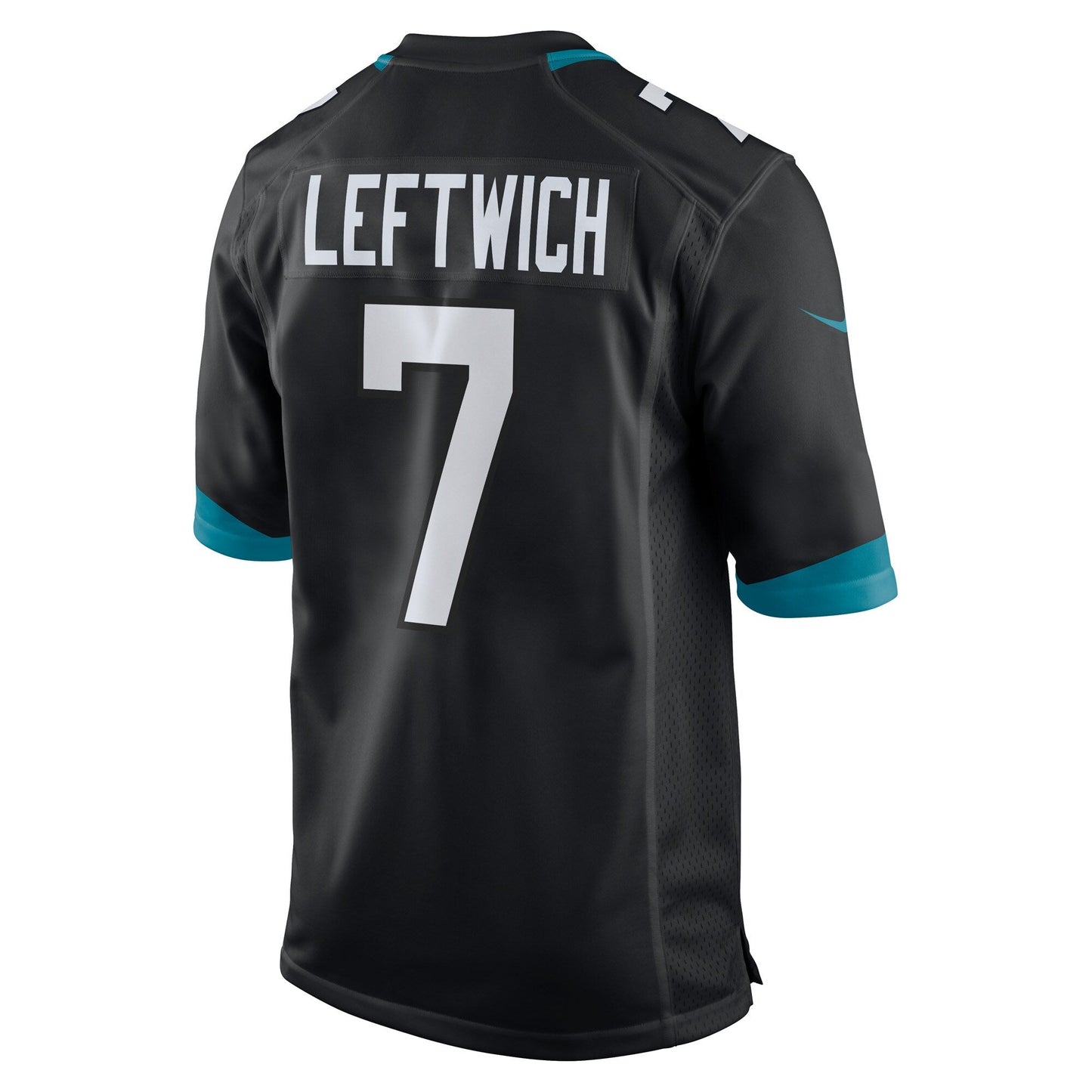 Byron Leftwich Jacksonville Jaguars Alternate Retired Game Jersey - Black football jersey product view 3