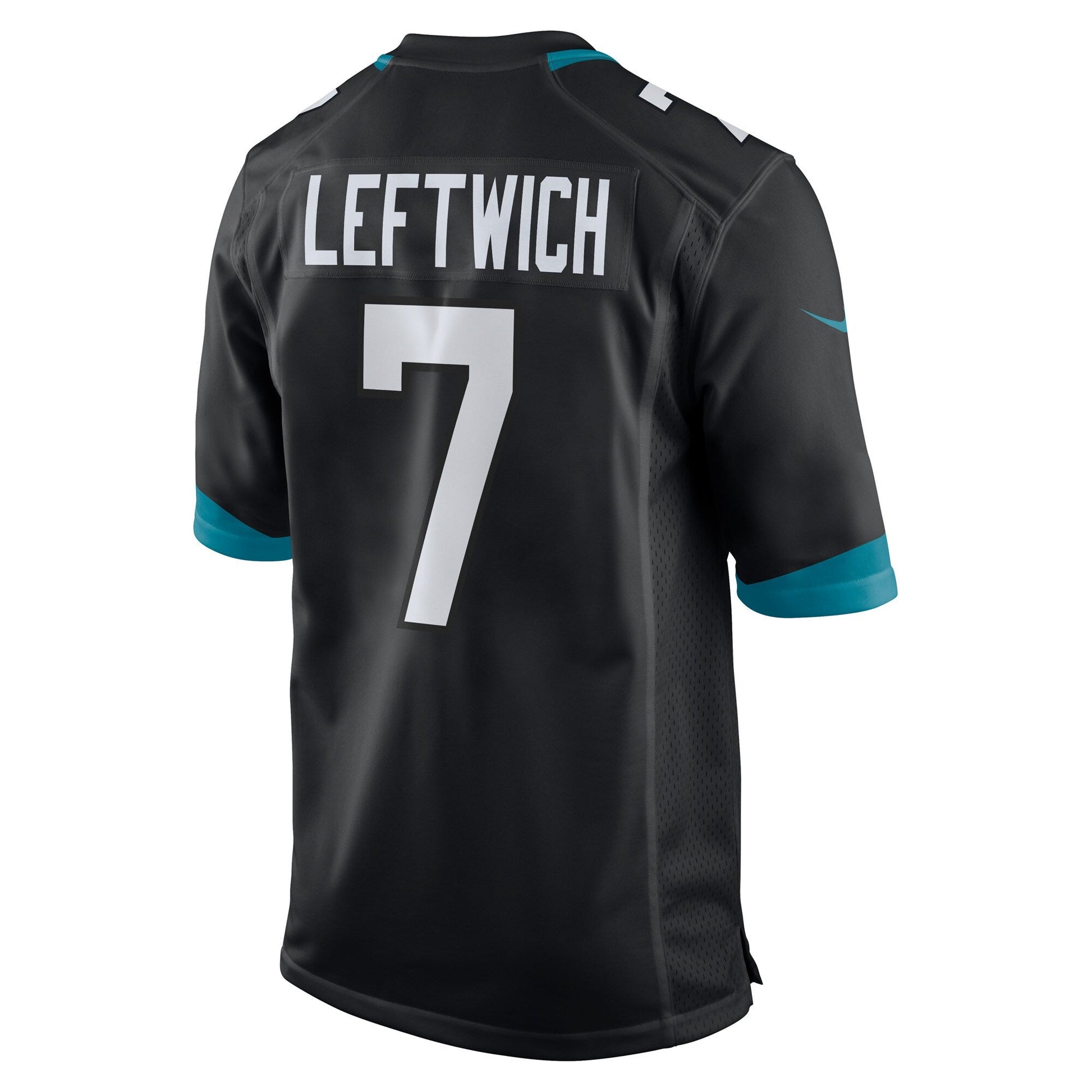 Byron Leftwich Jacksonville Jaguars Alternate Retired Game Jersey - Black football jersey product view 3