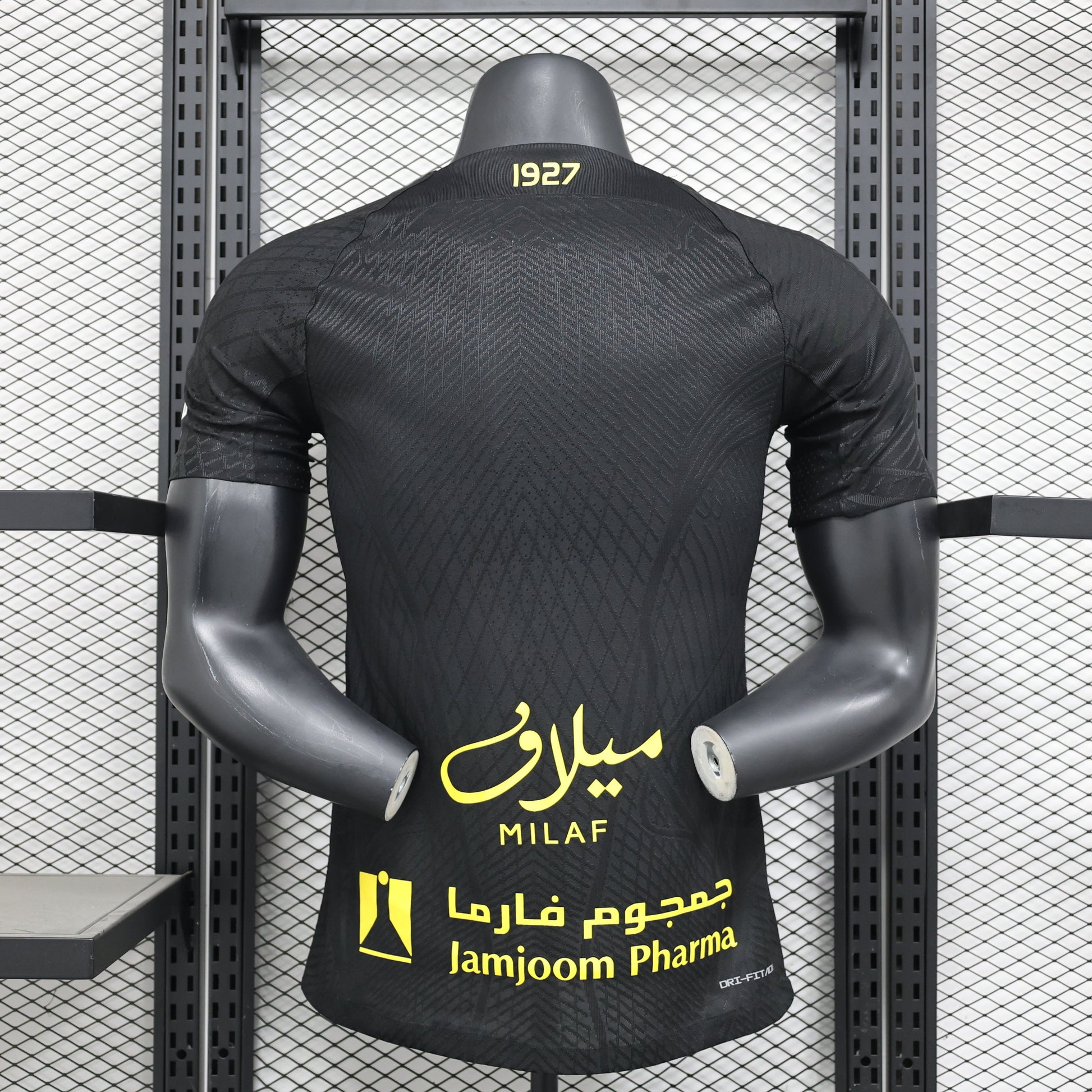2026 Jeddah Second Away Black Advertisement Version Player Jersey sports jersey product view 2