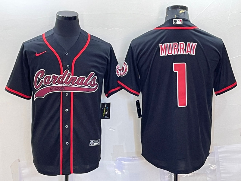 Men's Arizona Cardinals Black Blank Jersey football jersey product view 1