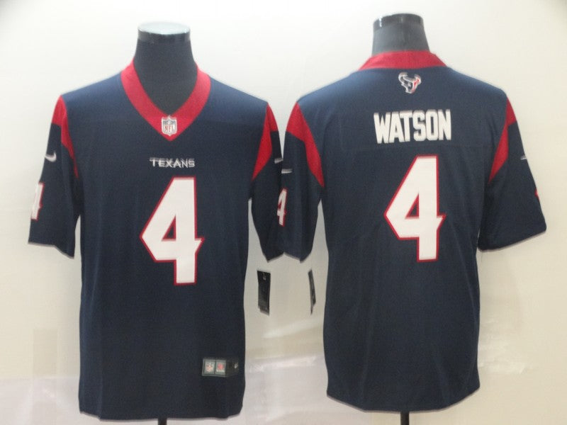 Men's Deshaun Watson Houston Texans #4 Vapor Limited Jersey1 - Navy football jersey product view 1