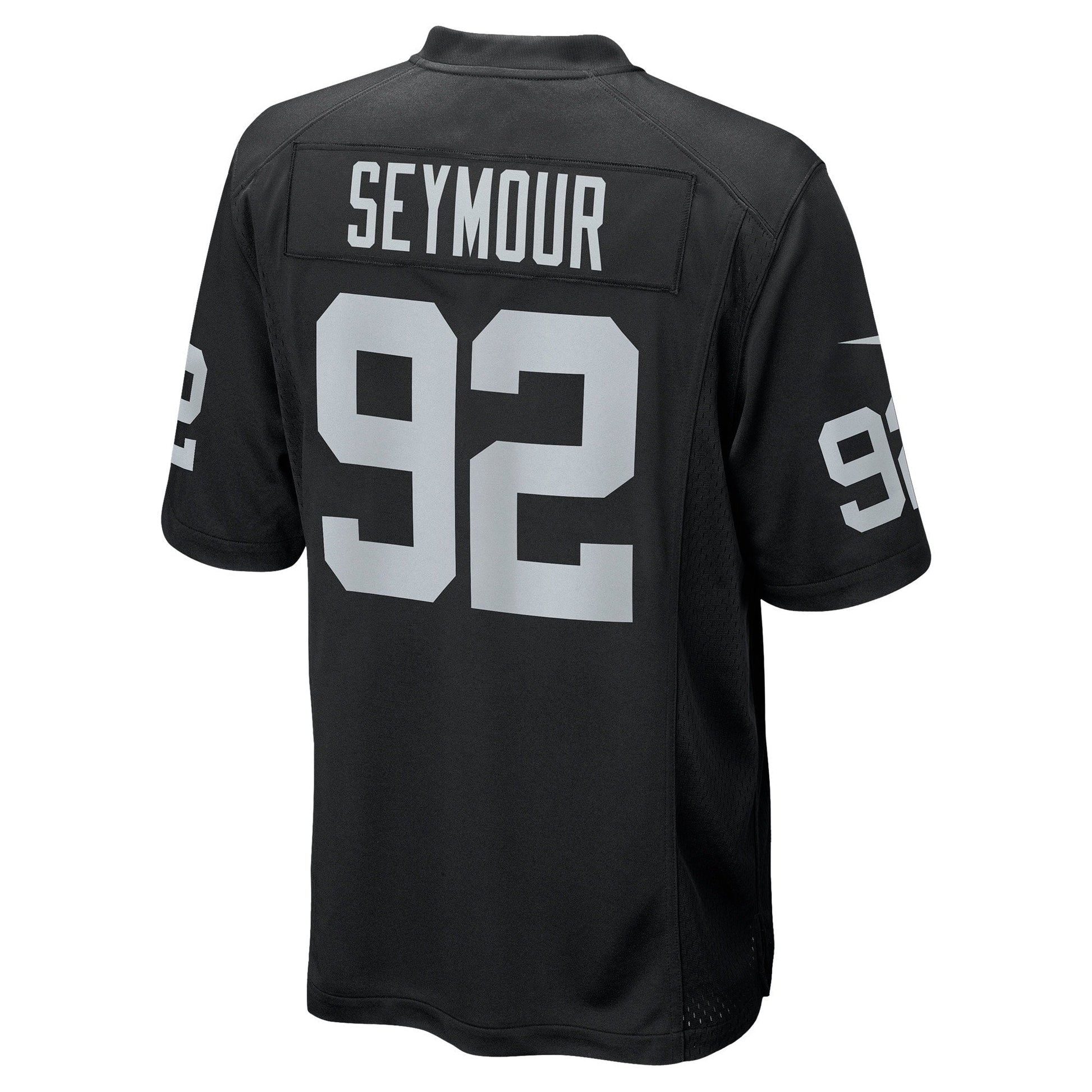 Richard Seymour Las Vegas Raiders Retired Game Jersey - Black football jersey product view 3