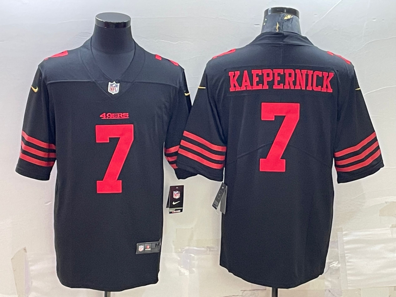 Men's San Francisco 49ers Colin Kaepernick Black Player Jersey football jersey product view 1
